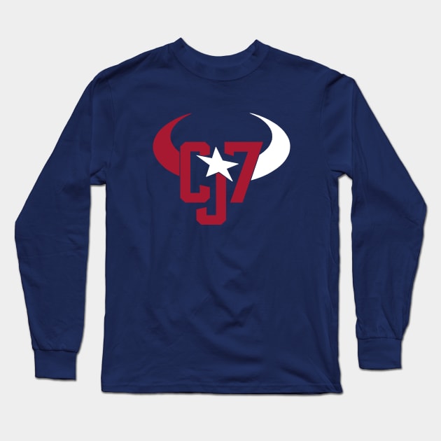 CJ Stroud 7, Houston Football design Long Sleeve T-Shirt by FanSwagUnltd